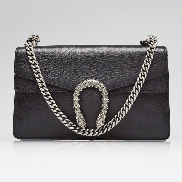 Gucci Black Leather Dionysus Small Shoulder Bag - Picture 1 of 11